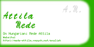 attila mede business card